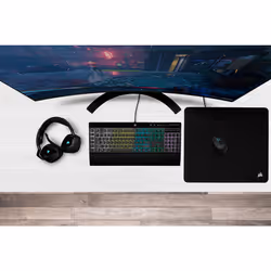 Corsair K55 RGB PRO tastiera Gaming USB QWERTZ Tedesco Nero