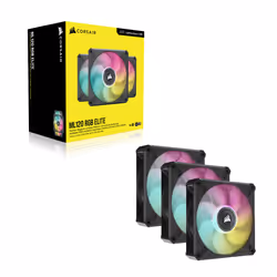 Corsair CO-9050113-WW sistema di raffreddamento per computer Case per computer Ventilatore 12 cm Nero 3 pz
