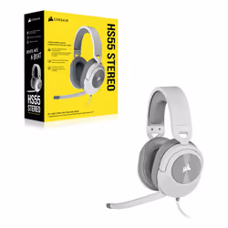 Corsair HS55 STEREO Auricolare Cablato A Padiglione Gaming Bianco - Vista aggiuntiva 4