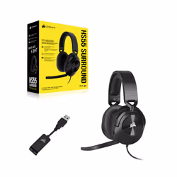 Corsair HS55 SURROUND Auricolare Cablato Portatile Gaming Carbonio - Vista aggiuntiva 4