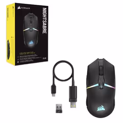 Corsair CH-931B011-EU mouse Gaming Mano destra RF senza fili + Bluetooth Ottico 26000 DPI - Vista aggiuntiva 8