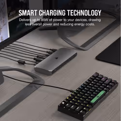 Corsair TBT100 Thunderbolt 3 40000 Mbit/s Nero, Argento - Vista aggiuntiva 6