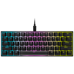Corsair K65 RGB MINI 60% Mechanical Gaming tastiera USB QWERTY Inglese, Spagnolo Nero