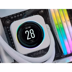 Corsair CW-9060066-WW sistema di raffreddamento per computer Processore Display Bianco 1 pz - Vista aggiuntiva 5