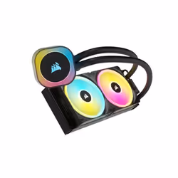 Corsair H100I Processore Kit di raffreddamento a liquido 12 cm Nero - Vista aggiuntiva 5