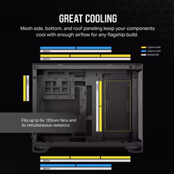 Corsair 2500X Midi Tower Nero - Vista aggiuntiva 5