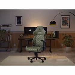 Corsair TC500 LUXE Sedia da gaming per PC Sedia tappezzata Verde - Vista aggiuntiva 6