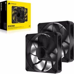 Corsair RS140 MAX Case per computer Ventilatore 14 cm Nero 2 pz - Vista aggiuntiva 6