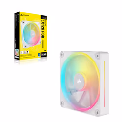 Corsair iCUE LINK LX120 RGB Case per computer Ventilatore 12 cm Bianco 1 pz - Vista aggiuntiva 5