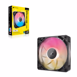 Corsair iCUE LINK RX120 MAX RGB Case per computer Ventilatore 12 cm Nero 1 pz - Vista aggiuntiva 4