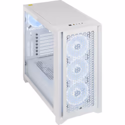 Corsair iCUE 4000D RGB Midi Tower Bianco - Vista aggiuntiva 4