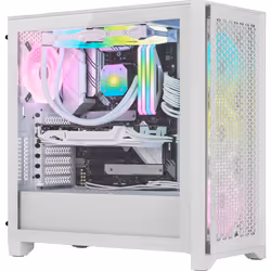 Corsair iCUE 4000D RGB Midi Tower Bianco - Vista aggiuntiva 7