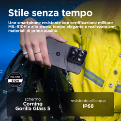Motorola moto G75 8 GB 256 GB Grigio - Vista aggiuntiva 5