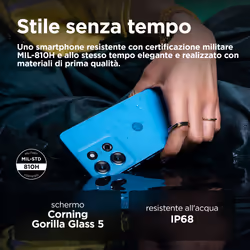 Motorola moto G75 8 GB 256 GB Blu - Vista aggiuntiva 5