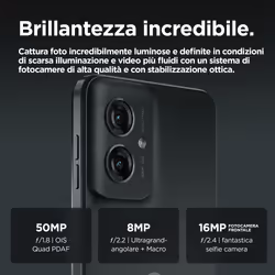 Motorola moto G55 6.49" 8 GB 256 GB Grigio - Vista aggiuntiva 6