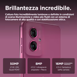 Motorola moto G55 6.49" 8 GB 256 GB Viola - Vista aggiuntiva 6