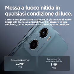 Motorola moto e15  2GB 64 GB Blu - Vista aggiuntiva 7