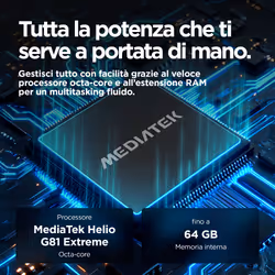 Motorola moto e15  2GB 64 GB Blu - Vista aggiuntiva 8