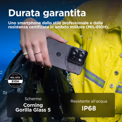 Motorola moto g75 8 GB 256 GB Grigio - Vista aggiuntiva 5