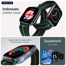 Motorola moto watch fit 4,83 cm (1.9") OLED 44.5 mm Digitale Touch screen Verde, Grigio GPS (satellitare) - Vista aggiuntiva 8