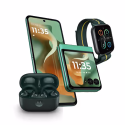 Motorola razr 60 con Moto AI (8/256 GB, 50MP OIS + 13MP, selfie 32MP, display esterno 3.63", interno 6.9" pOLED 120Hz, MediaTek Dimensity 25M, 4500mAh, 5G, Dual SIM, ) PANTONE Gibraltar Sea - Vista aggiuntiva 7
