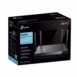 TP-Link Archer BE3600 router wireless 2.5 Gigabit Ethernet Dual-band (2.4 GHz/5 GHz) Nero - Vista aggiuntiva 4