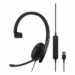 EPOS ADAPT 130T USB II Auricolare Cablato A Padiglione Ufficio USB tipo A Nero - Vista aggiuntiva 4