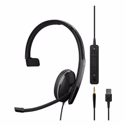 EPOS | SENNHEISER ADAPT 135T USB II Auricolare Cablato A Padiglione Ufficio USB tipo A Nero - Vista aggiuntiva 4