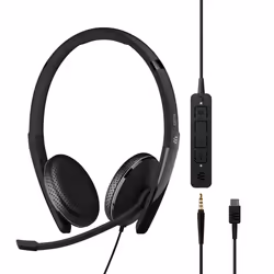 EPOS ADAPT 165T USB-C II Auricolare Cablato A Padiglione Ufficio USB tipo-C Nero - Vista aggiuntiva 4