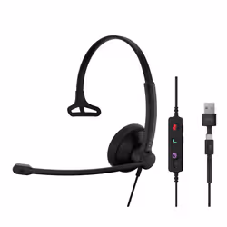 EPOS 1001419 cuffia e auricolare Cablato A Padiglione Ufficio USB Type-C / USB Type-A Nero - Vista aggiuntiva 3