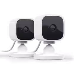 Blink Mini, Telecamera di sicurezza IP, Interno, Wireless, 200 MHz, Scrivania, Nero, Bianco