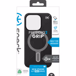 Speck Presidio2 Grip custodia per cellulare 15,5 cm (6.1") Cover Nero - Vista aggiuntiva 7
