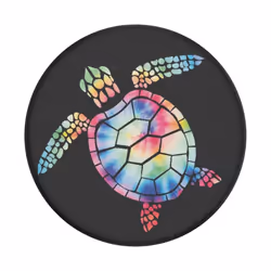 PopSockets PopGrip Pshychedelic Turtle, Impugnatura, Nero, Multicolore, Universale, 1 pz