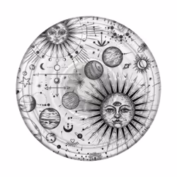 PopSockets PlantCore, Impugnatura, Nero, Grigio, Translucent, Universale, 1 pz, 38,8 mm, 38,8 mm