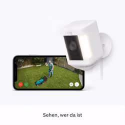 Ring Spotlight Cam Plus Plug Scatola Telecamera di sicurezza IP Esterno 1920 x 1080 Pixel Soffitto/muro - Vista aggiuntiva 4