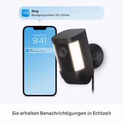 Ring Spotlight Cam Pro Plug Scatola Telecamera di sicurezza IP Interno e esterno 1920 x 1080 Pixel Soffitto/muro
