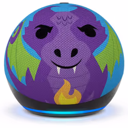 Amazon Echo Dot Kids (5.Gen), Alexa, Sfera, Multicolore, Tedesca, Inglese, ESP, Francese, ITA, Android, Fire OS, 4,4 cm
