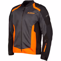 Klim Induction Giacca tessile moto, nero-grigio-arancione, dimensione L per uomo