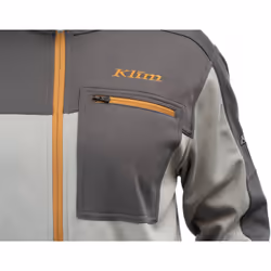 Klim Glacier Giacca in pile, grigio, dimensione M per uomo - Vista aggiuntiva 2
