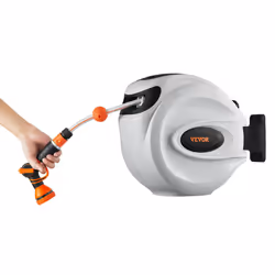 VEVOR Avvolgitubo Automatico per lIrrigazione Lunghezza Bloccabile 20m Diametro Tubo 12mm, Rullo Avvolgitubo Automatico Retrattile Fissaggio a Parete - Vista aggiuntiva 10