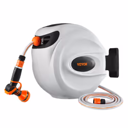 VEVOR Avvolgitubo Automatico per lIrrigazione Lunghezza Bloccabile 20m Diametro Tubo 12mm, Rullo Avvolgitubo Automatico Retrattile Fissaggio a Parete - Vista aggiuntiva 8