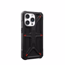 Urban Armor Gear Monarch Kevlar Cover iPhone 15 Pro Nero - Vista aggiuntiva 5
