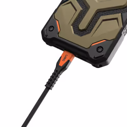 Urban Armor Gear Kevlar cavo USB USB 2.0 1,5 m USB C Nero, Arancione - Vista aggiuntiva 2