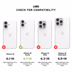 Urban Armor Gear Plyo custodia per cellulare 6.7" Cover Trasparente, Bianco