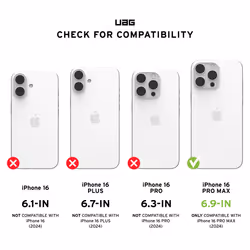Urban Armor Gear Plyo custodia per cellulare 6.9" Cover Trasparente, Bianco - Vista aggiuntiva 3