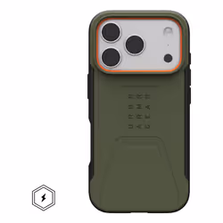 Urban Armor Gear 114545117297 custodia per cellulare 16 cm (6.3") Cover Oliva, Arancione - Vista aggiuntiva 2