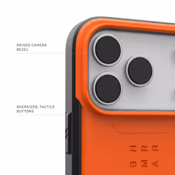 Urban Armor Gear Civilian Cover iPhone 17 Pro Arancione - Vista aggiuntiva 4