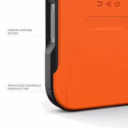 Urban Armor Gear Civilian Cover iPhone 17 Pro Arancione - Vista aggiuntiva 5