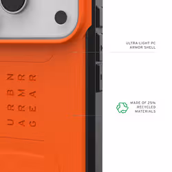 Urban Armor Gear Civilian Cover iPhone 17 Pro Arancione - Vista aggiuntiva 6