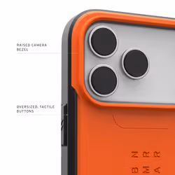Urban Armor Gear Civilian Cover iPhone 17 Pro Max PC Arancione - Vista aggiuntiva 4